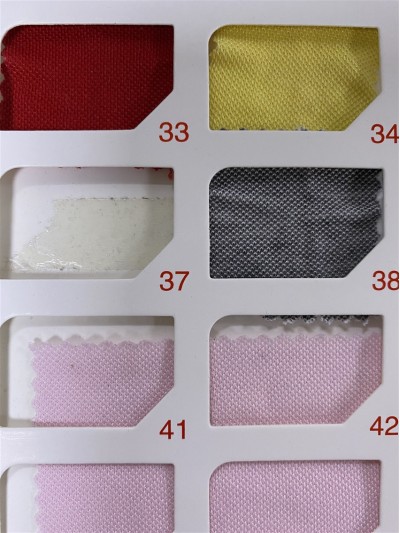 DG-PF PL7-1 32 TC mercerized single beads Yarn count: 32S Width: 185CM Weight: 180GSM Composition: 75%Polyester 25%Cotton Moisture wicking front view